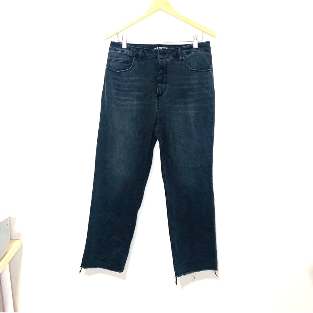 Blue Revival High Rise Straight Jeans Size 31